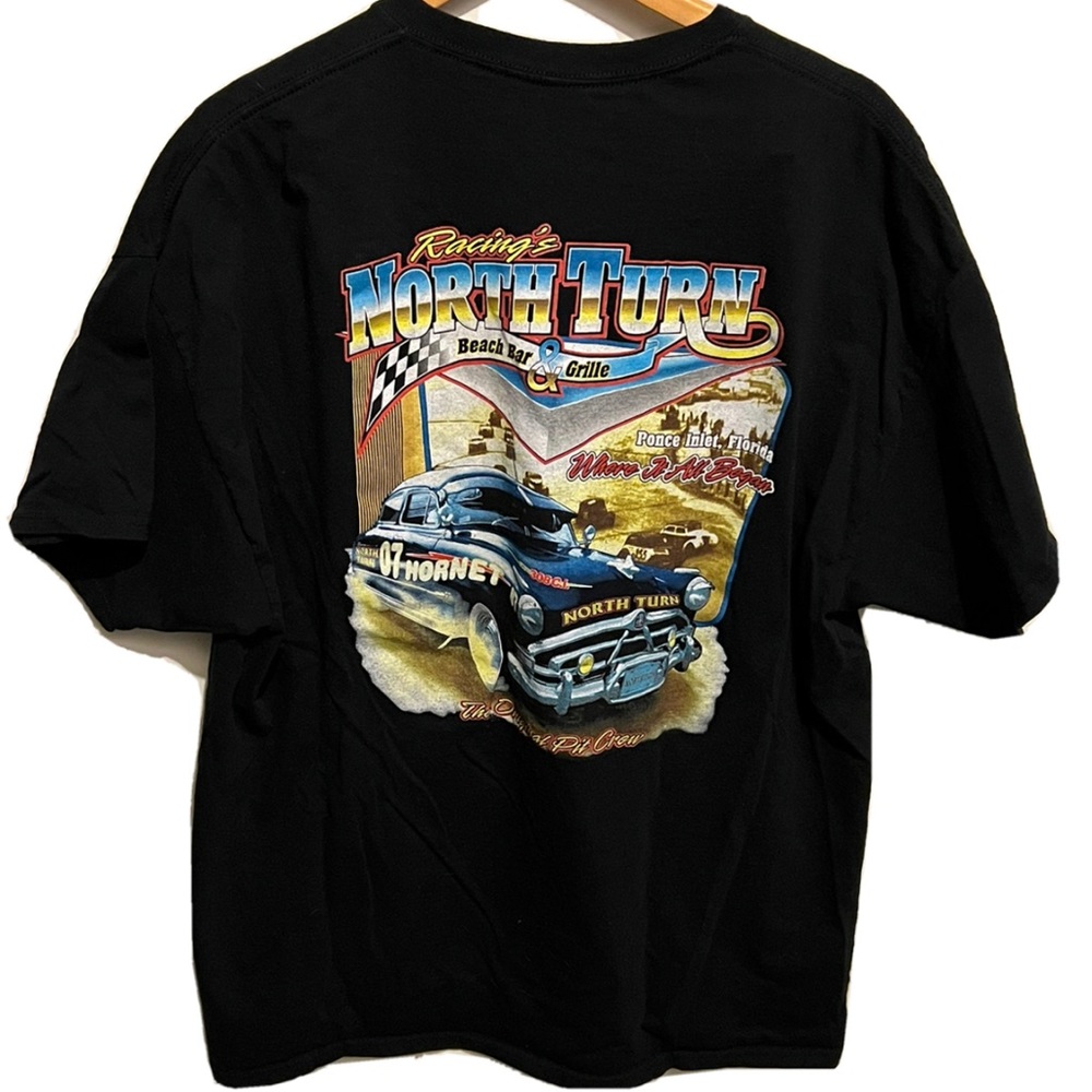 NASCAR RACING'S North Turn Beach Bar n Grille Ponce Inlet FL Shirt Mens 2XL